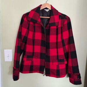 Christopher Banks Buffalo Plaid Zipped Jacket